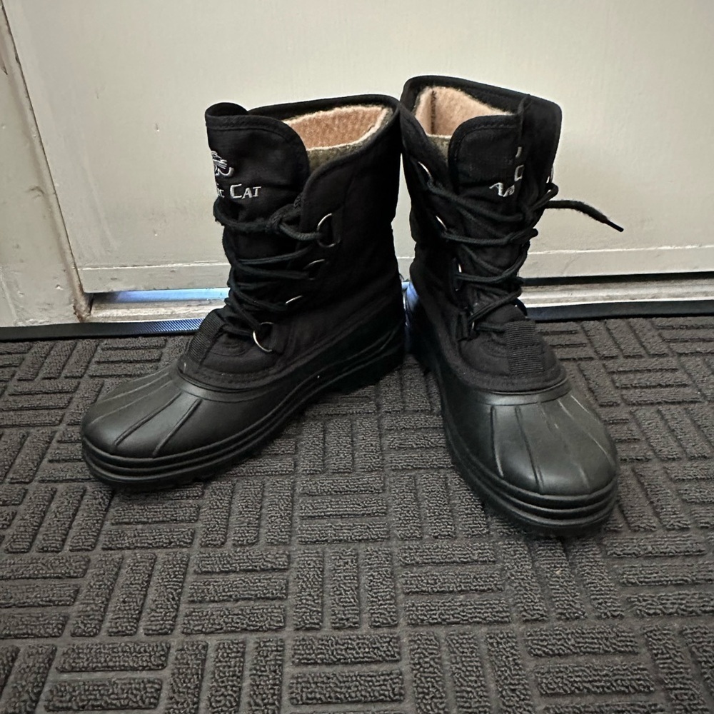 Black Kids Snow Boots